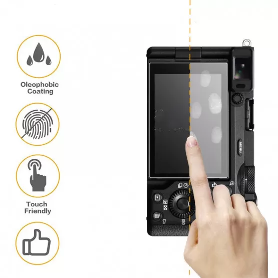 Skærmbeskytter i hærdet glas til Sony A6700
