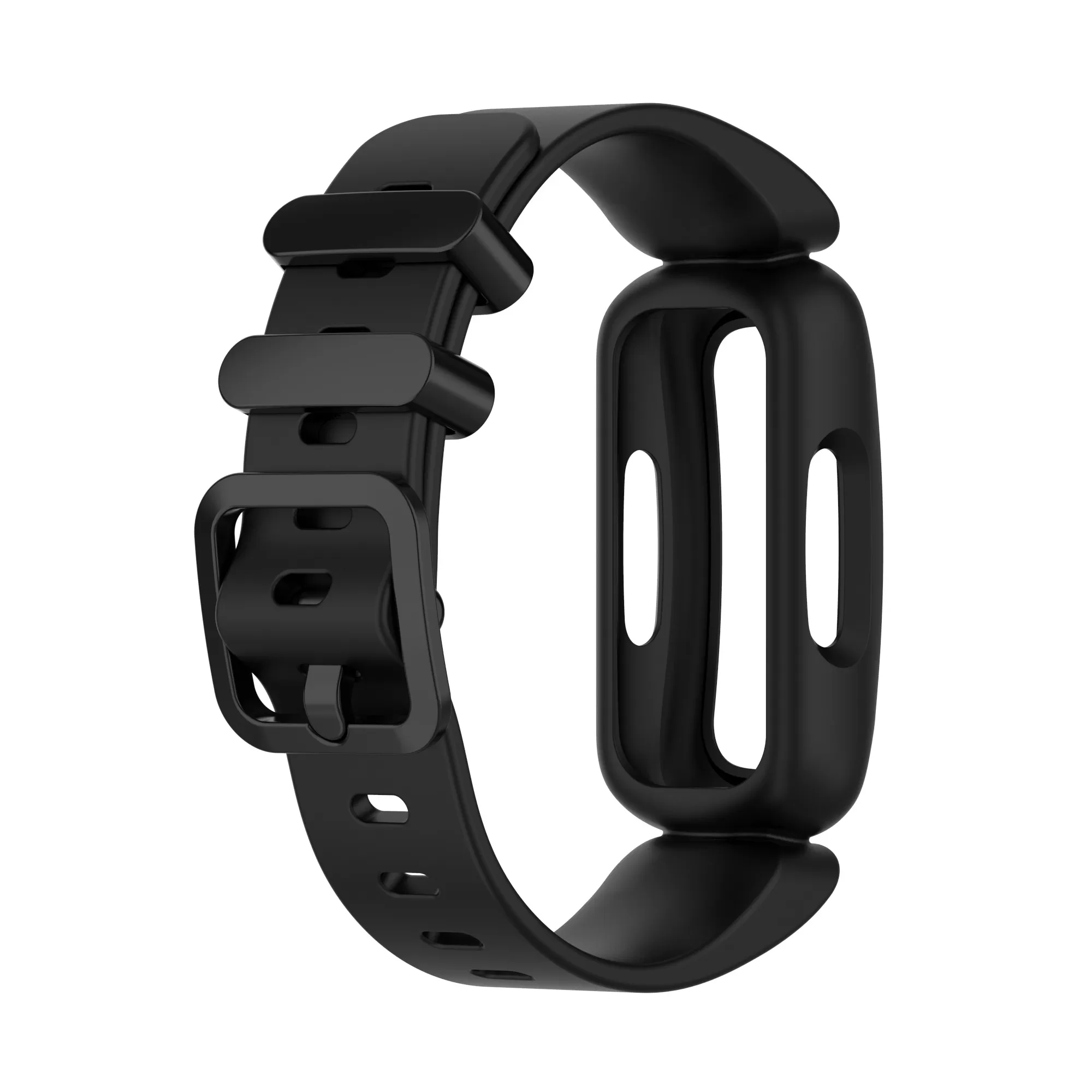INF Silikone urrem til Fitbit Inspire 2, Fitbit Ace 3 Sort