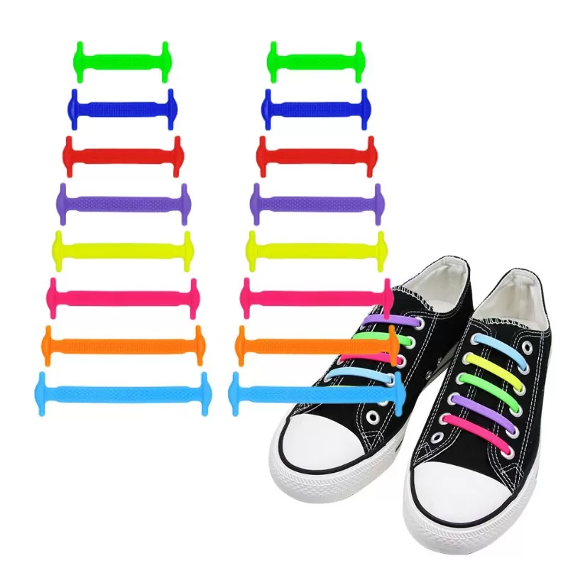 INF Bindefri elastiske snørebånd MultiColor