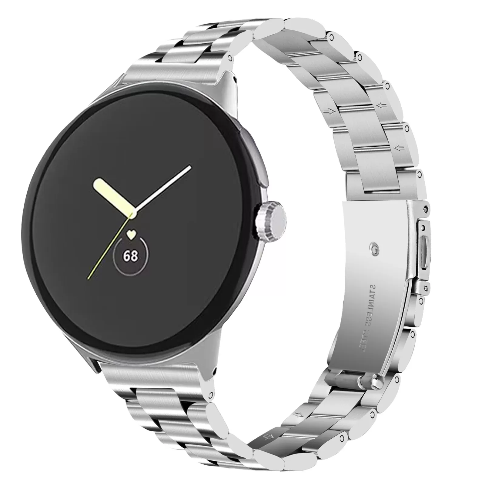 INF 20 mm rustfri stålrem til Google Pixel Watch Sølv