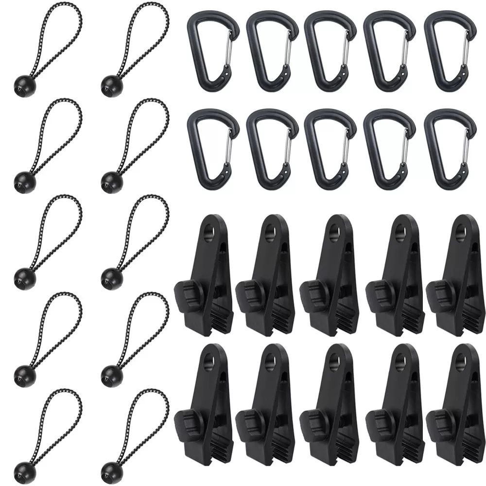 INF Udendørs campingtelt tilbehørssæt Multifunktionelt rebspænde