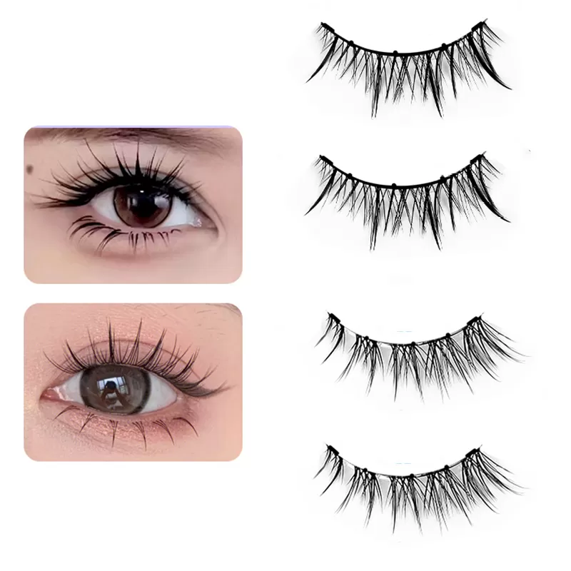 INF Magnetiske øjenvipper med applikator, 2 par genanvendelige magnetiske vipper Model 3