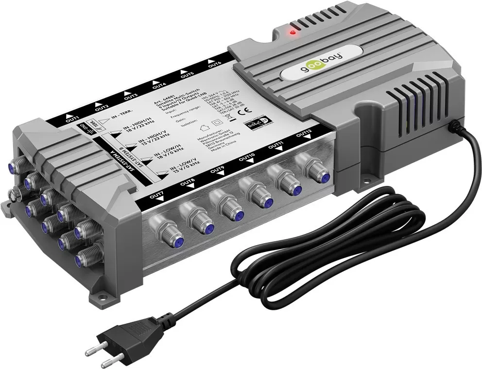 Goobay Sat multi-switch 9 indgange/12 udgange