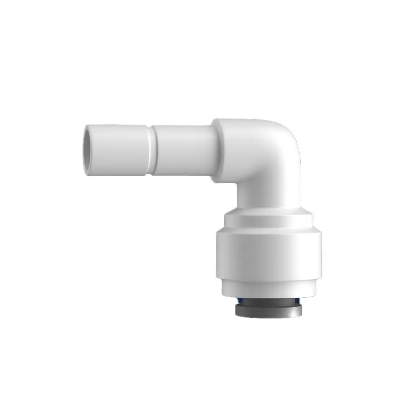 INF 10 stk Quick Connector Albue Adaptere - 2-vejs Push Fit Connector (grå kløer)