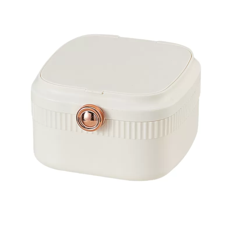 INF Smykkeskrin til ringe, øreringe, halskæder hvid