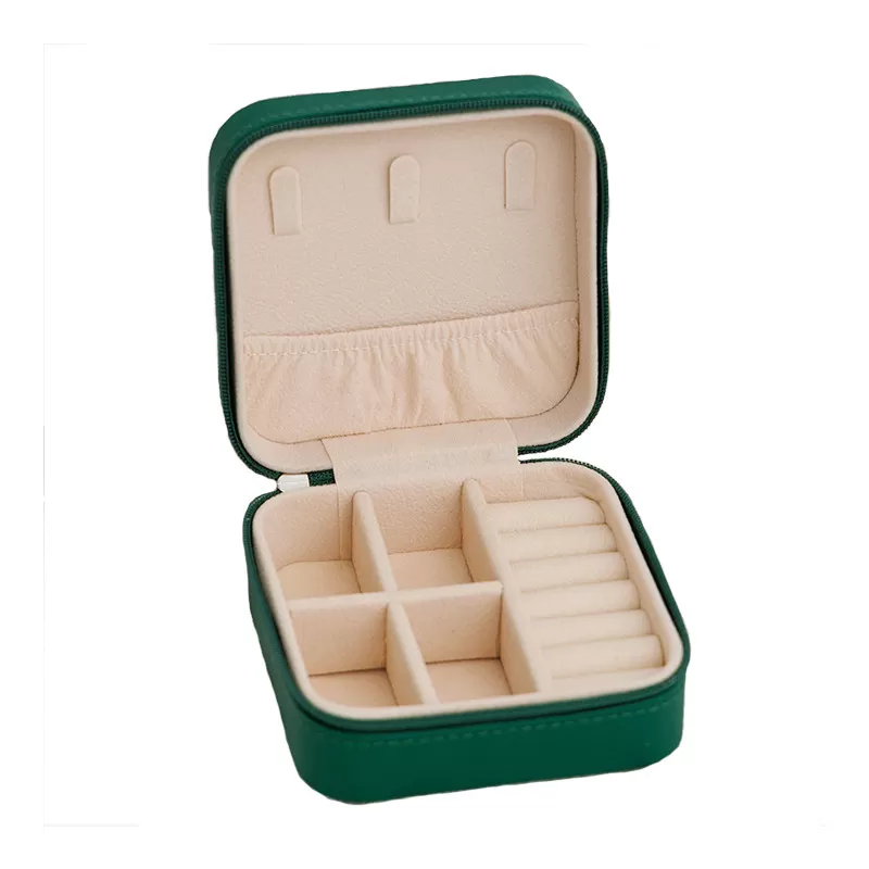 INF Smykkeskrin til ringe, øreringe og småt tilbehør Grøn