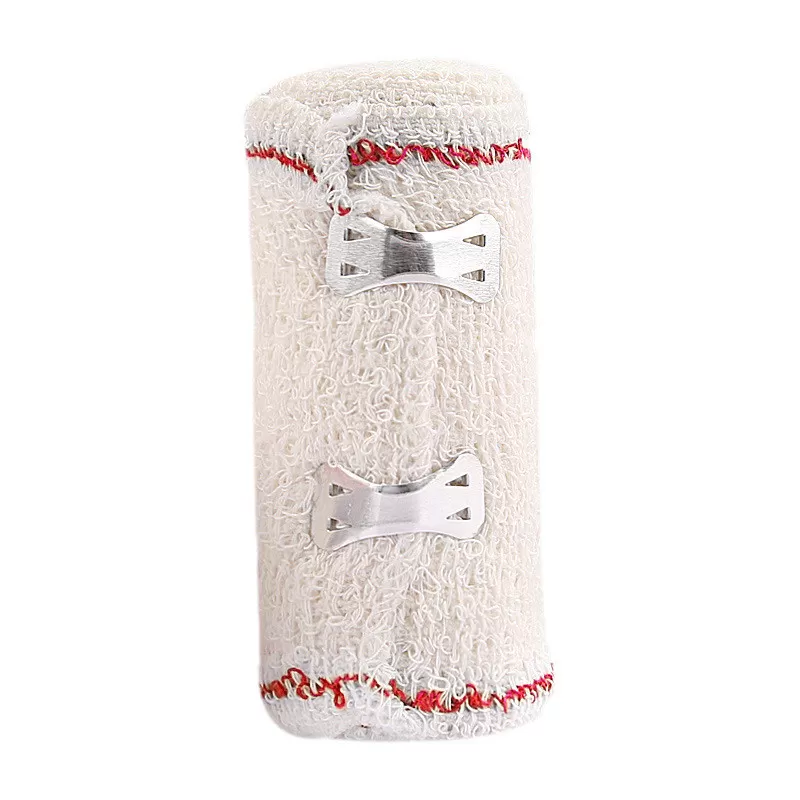 INF Elastisk bandage med rød streg - 4 stk 10x10x4,5 cm