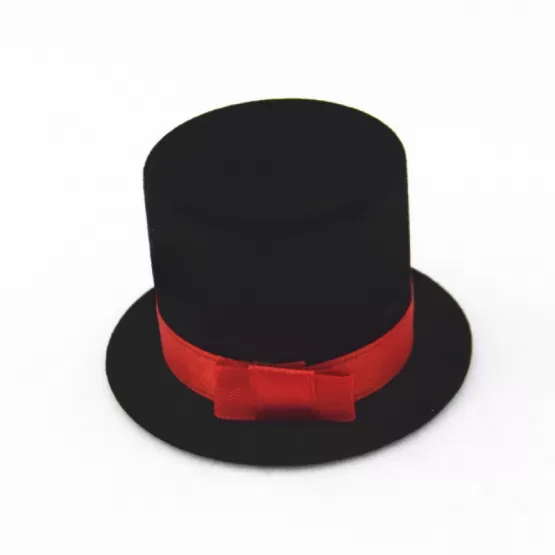 INF Gentleman Hat Ring Ørering Smykkeskrin Sort