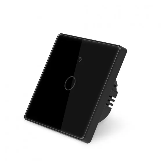 INF Smart Touch Wall Switch 3 Gang 1 vej Sort 1 Gang 1 vej