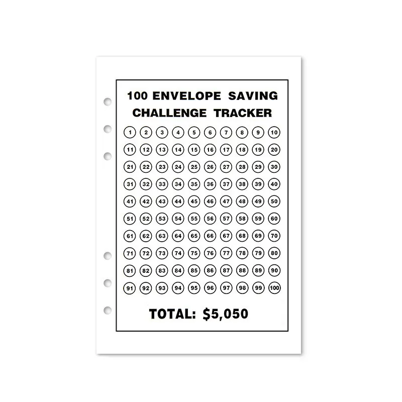 INF 4-pak budgetplanlægger - 100 dages udfordring notesblok