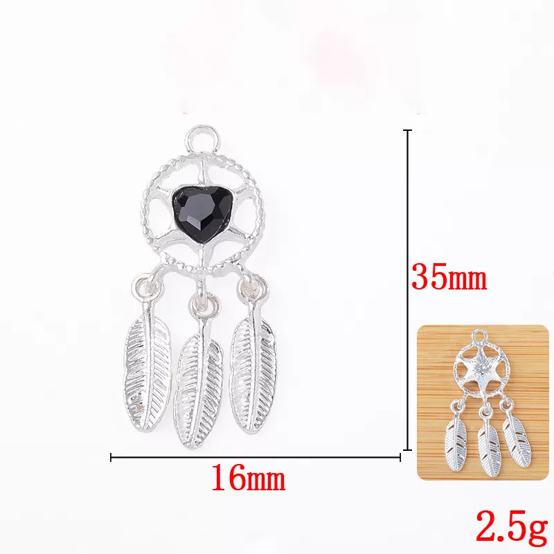 INF Drømmefanger Vedhæng, Drømmefanger Tilbehør DIY Vedhæng Sort