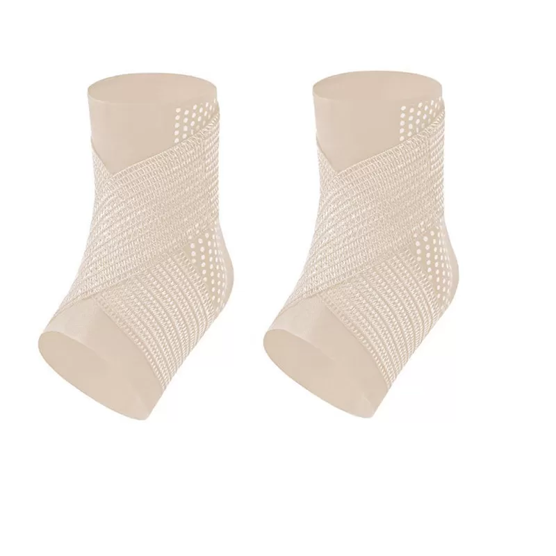 INF Sportsankelstøttebøjle (opgraderet silikonestrop) XL Beige