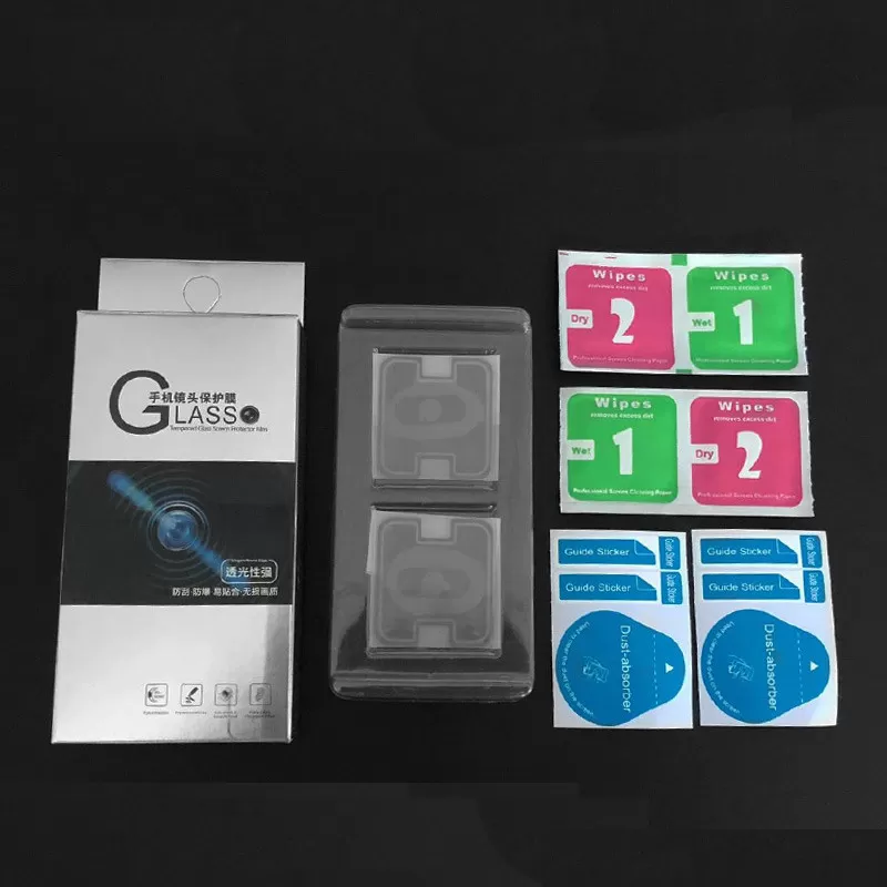 INF 2 stk. linsebeskytter kompatibel med Xiaomi CC9 – 2 bundplader + luksus papæske – klar fiber glasfilm Xiaomi CC9