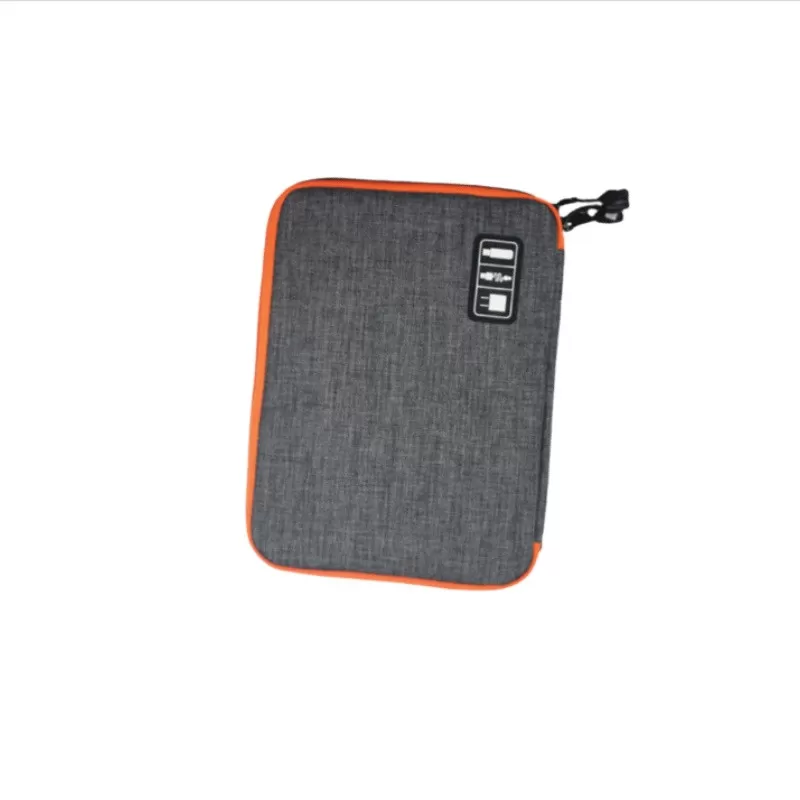 INF Kompakt teknologiorganizer - Lille etui til elektroniktilbehør Grå