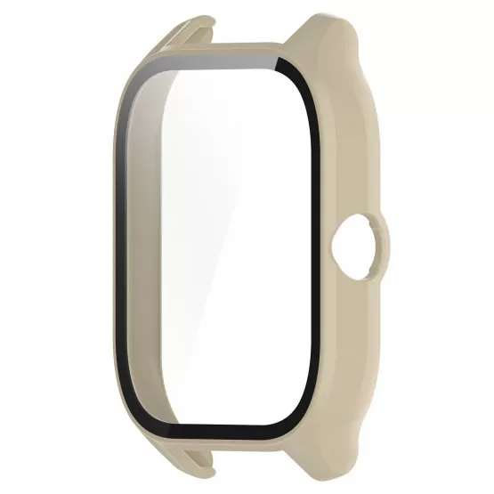 INF Kompatibel med Amazfit GTS4 Transparent Hvidt Etui - PC + Hærdet Film