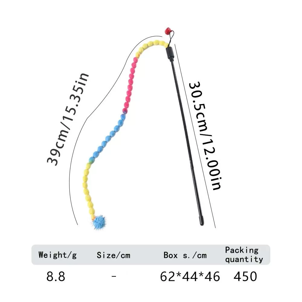 INF Halloween Farvet Drillepind til Katte - Sjovt Interaktivt Legetøj