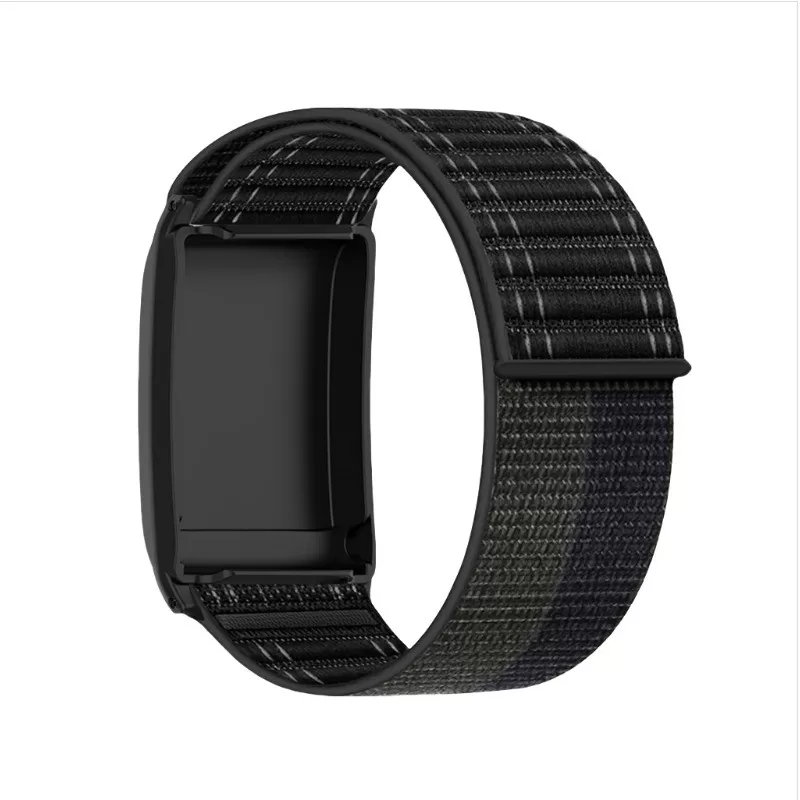 INF Nylon Vævet Velcro Loop Rem Kompatibel med Whoop Fitness Tracker Sort