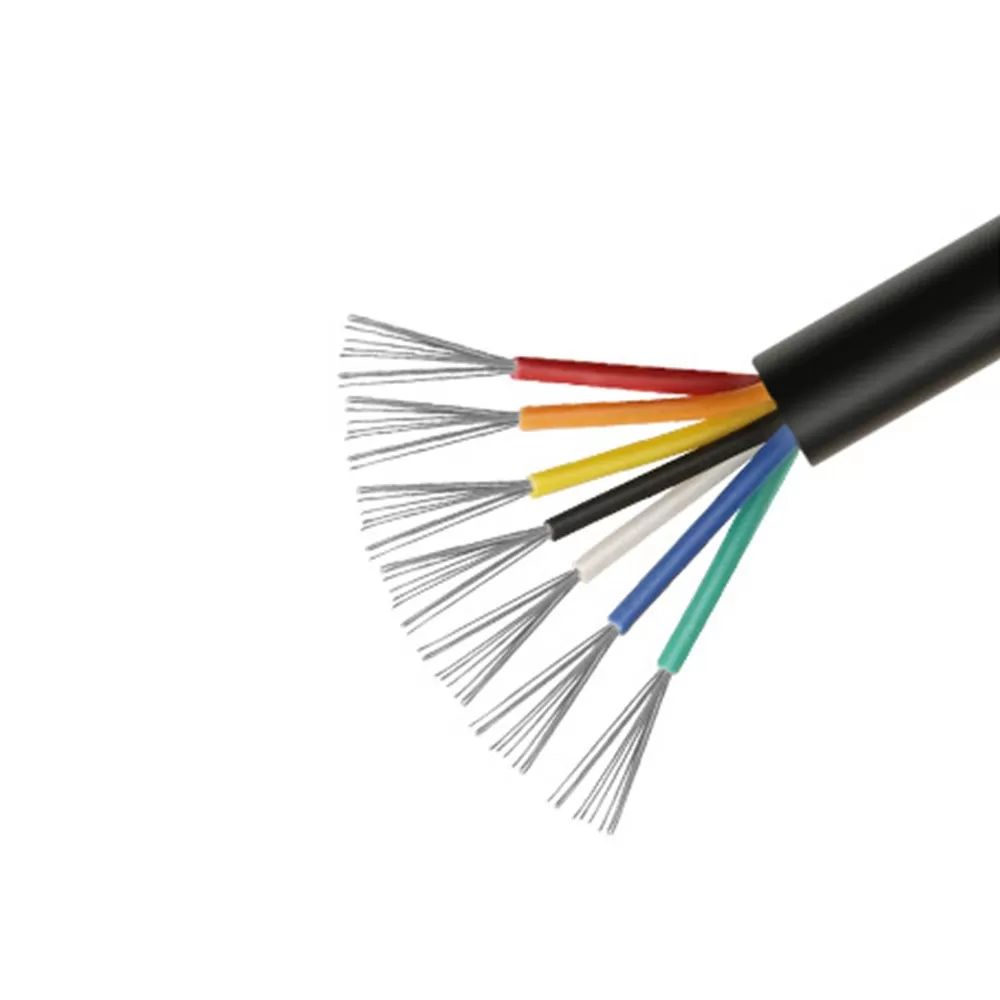 INF 5-meter sort UL2464 14AWG 7-leder multi-core ledning til elektronik og apparater 5 m