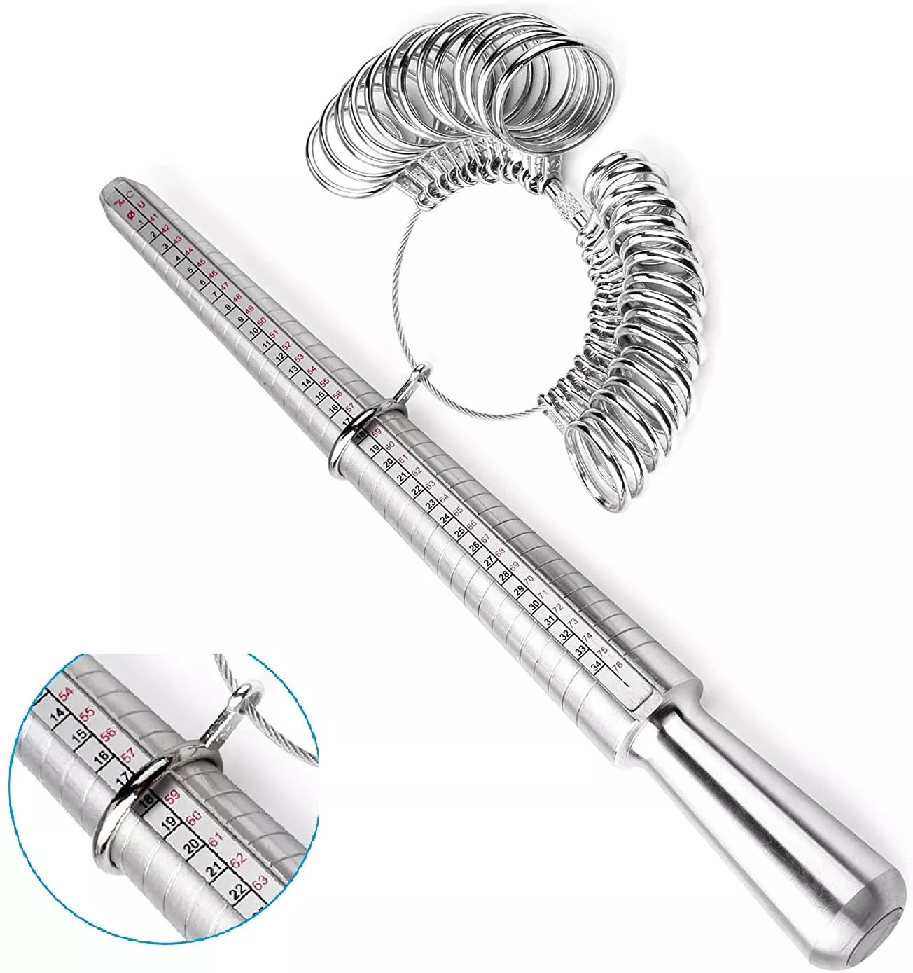 INF Ringmålebånd med ringmåler og ringlog