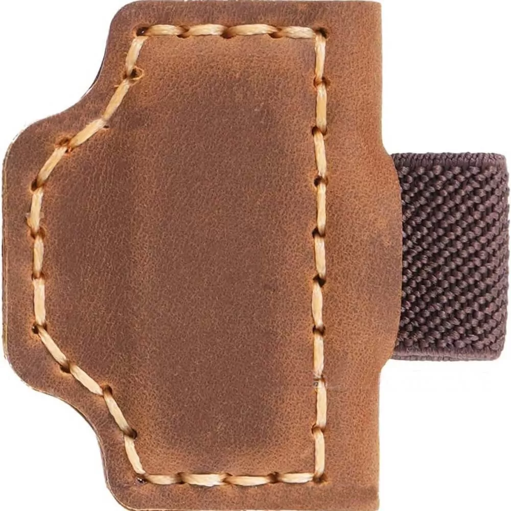 INF Premium Læder Magnetisk Penneholder - Håndlavet Penneholder til Notesbøger og Planlæggere Brun