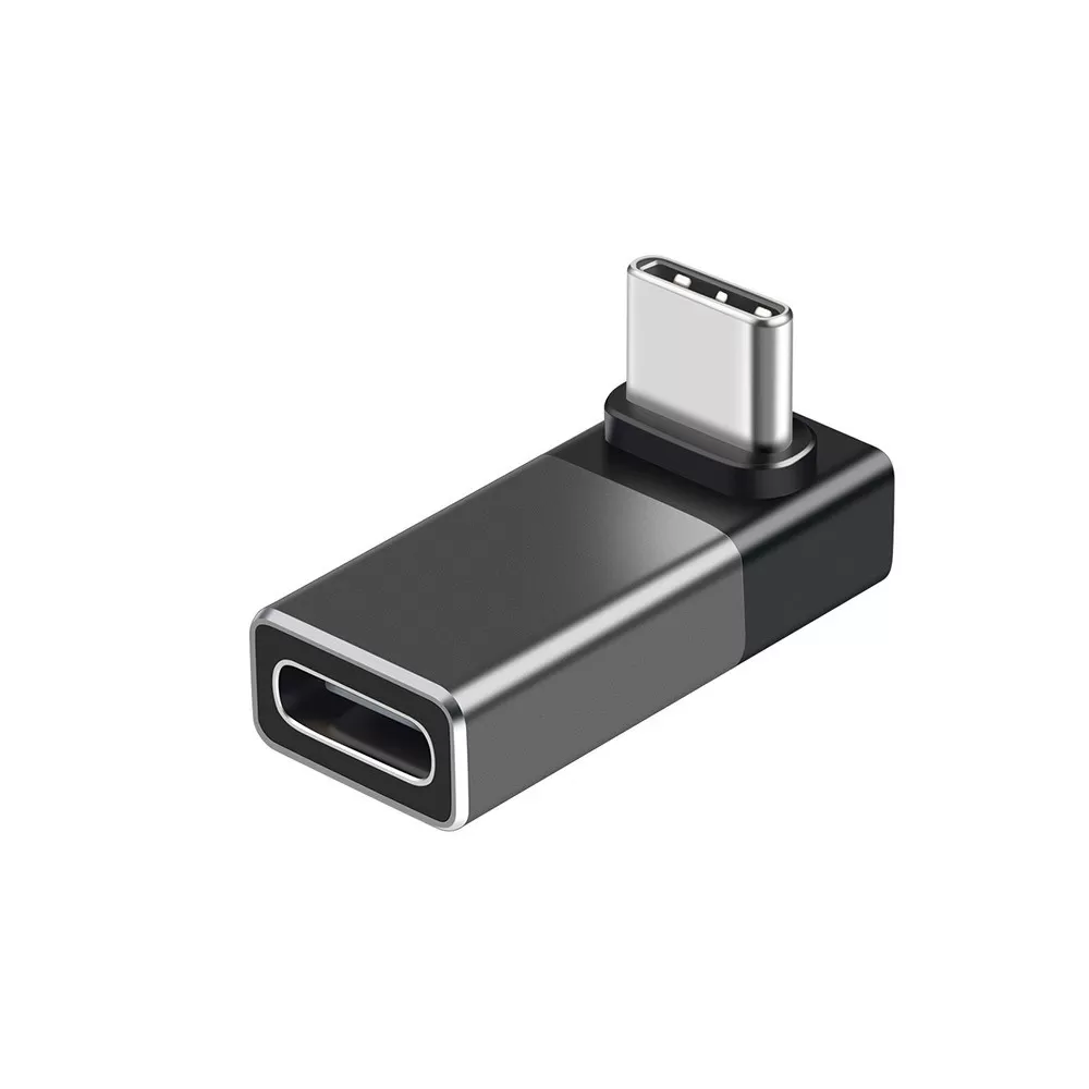 INF USB4 Type-C Han til Hun Adapter - Højre Vinkel Konverter, Understøtter 240W Opladning & 40Gbps Data
