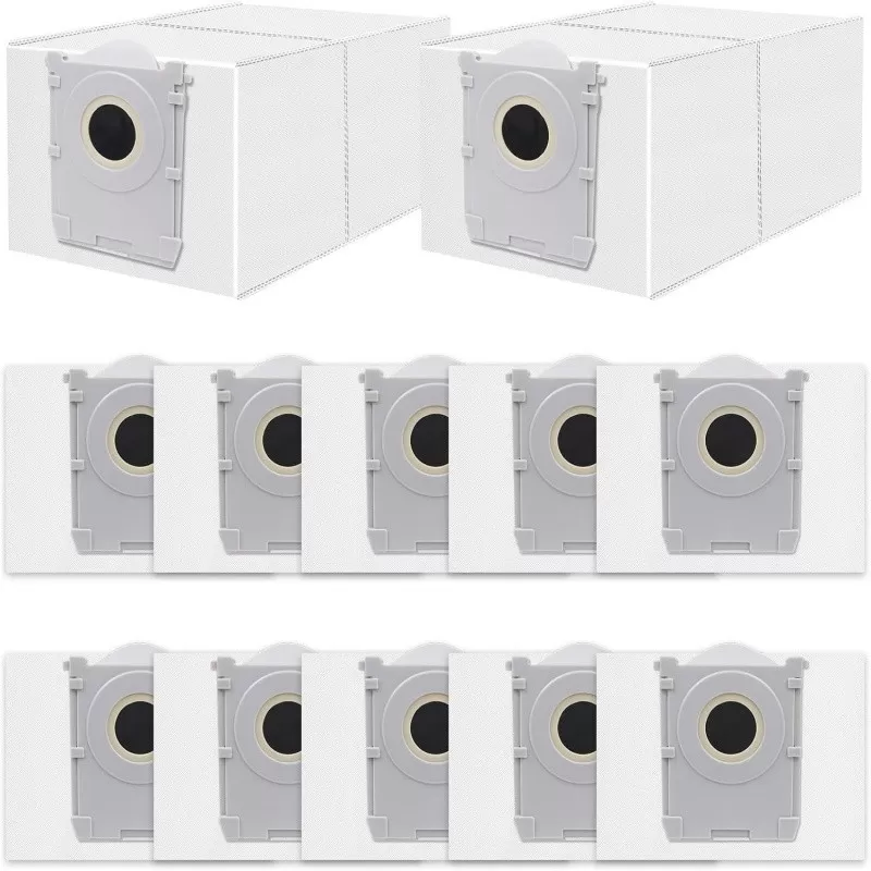 INF 12-pak erstatningsstøvposer kompatible med Ecovacs Deebot X9 PRO/X8 PRO/T80/T50-serien