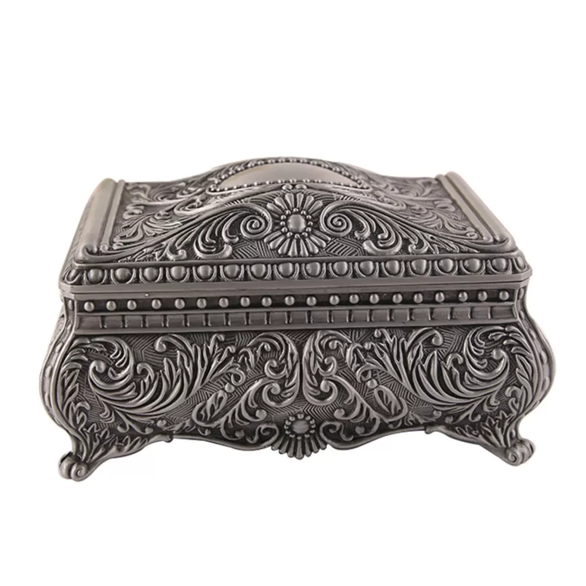 INF Vintage smykkeskrin i europæisk stil - Antik tinlegering æske