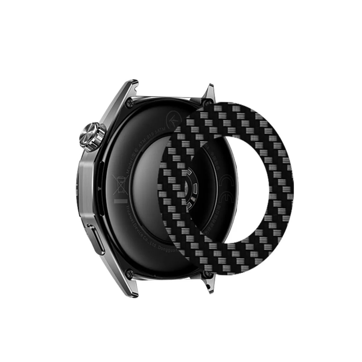 INF Carbon Fiber Ur Bagside Film Kompatibel med Huawei GT5 41mm - Anti-Ridse, Mat Finish (2-pak)