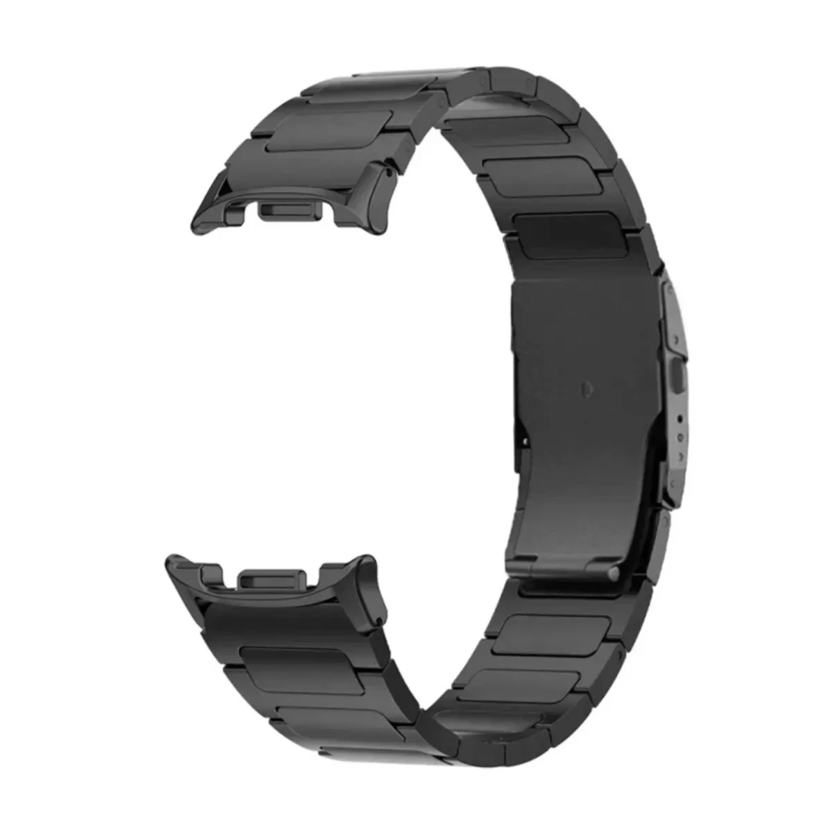 INF Titanium Metal Rem med Dobbelt Lås Kompatibel med Samsung Watch 8/8 Classic Sort