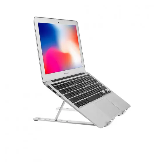 Computer Stander Image Computerstander Sammenfoldelig X shaped Aluminium Sølv