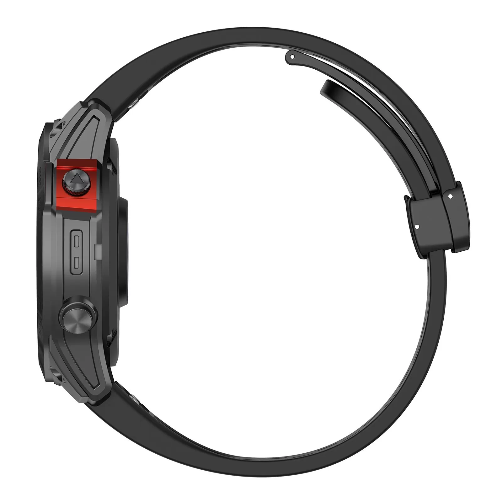 INF 22 mm silikonestrop til Garmin Epix Pro 47 mm/Fenix 7/Fenix 7 Pro Sort